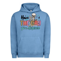 Pigment Pebble Blue have the day you deserve Urban Hoodie - MaliasSmallBusiness