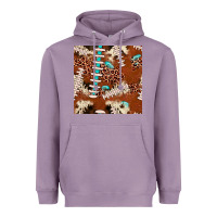 Lavender football leopard gemstone seamless pattern Heavyweight Hoodie - JahusDesignShop