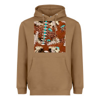 Toasted Coconut football leopard gemstone seamless pattern Heavyweight Hoodie - JahusDesignShop