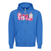True Royal breast cancer coffee cups Zipper Hoodie - Zillion Design Studio