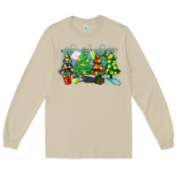 Mushroom christmas trees with tennis Long Sleeve Tee - Zillion Design Studio