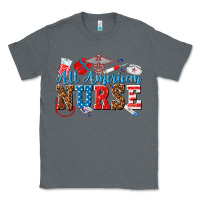 Charcoal Heather all american nurse Classic Tee - texasbilliewilder
