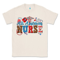 Natural all american nurse Classic Tee - texasbilliewilder