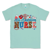 Seafoam all american nurse Classic Tee - texasbilliewilder