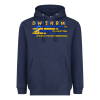 Navy down syndrome Heavyweight Hoodie - Artiststas
