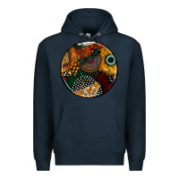 Navy juneteenth  coasters Premium Hoodie - AdoDesignShop