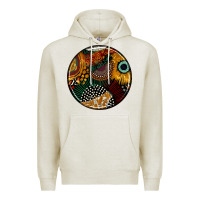 Oatmeal Heather juneteenth  coasters Premium Hoodie - AdoDesignShop