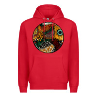 Red juneteenth  coasters Premium Hoodie - AdoDesignShop