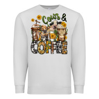 Dove Grey cows and coffee cups Premium Sweatshirt - Jasminsmagicworld