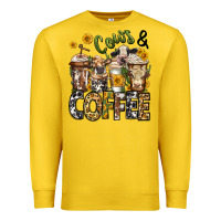 Lemon cows and coffee cups Premium Sweatshirt - Jasminsmagicworld