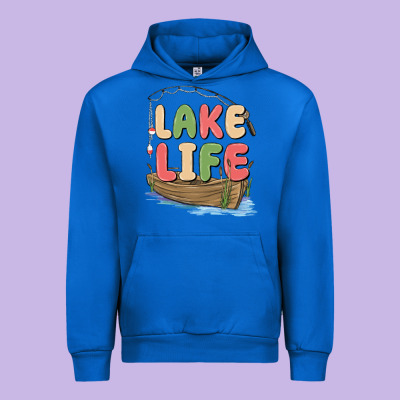 Lake Life Urban Hoodie Designed By Maliassmallbusiness