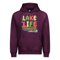 Mauve Wine lake life Urban Hoodie - MaliasSmallBusiness