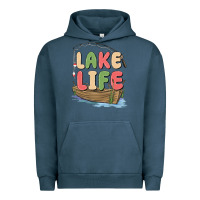 Pigment Midnight Navy lake life Urban Hoodie - MaliasSmallBusiness