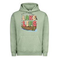 Pigment Oil Green lake life Urban Hoodie - MaliasSmallBusiness