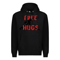 Black free hugs Premium Hoodie - MaliasSmallBusiness