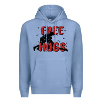 Colony Blue free hugs Premium Hoodie - MaliasSmallBusiness
