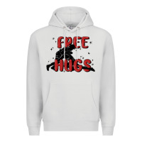 Dove Grey free hugs Premium Hoodie - MaliasSmallBusiness