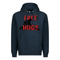 Navy free hugs Premium Hoodie - MaliasSmallBusiness