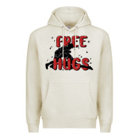 Oatmeal Heather free hugs Premium Hoodie - MaliasSmallBusiness