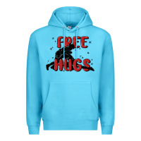 Ocean Blue free hugs Premium Hoodie - MaliasSmallBusiness