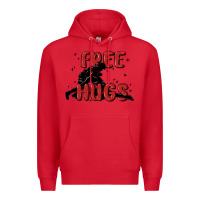 Red free hugs Premium Hoodie - MaliasSmallBusiness