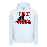 White free hugs Premium Hoodie - MaliasSmallBusiness