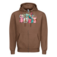 Chestnut rock hand coffee cups Zipper Hoodie - Zillion Design Studio
