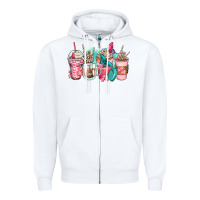 White rock hand coffee cups Zipper Hoodie - Zillion Design Studio