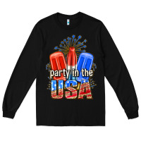Black party in the usa popsicles billie wilder Long Sleeve Tee - texasbilliewilder