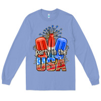 Colony Blue party in the usa popsicles billie wilder Long Sleeve Tee - texasbilliewilder