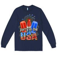 Navy party in the usa popsicles billie wilder Long Sleeve Tee - texasbilliewilder