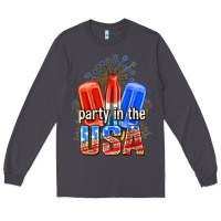 Smoke party in the usa popsicles billie wilder Long Sleeve Tee - texasbilliewilder