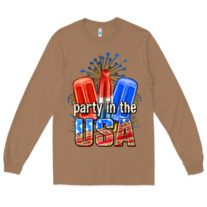 Party In The Usa Popsicles Billie Wilder Long Sleeve Tee by texasbilliewilder | Teevron