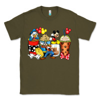 Army Green cartoon characters coffee cups Classic Tee - Zillion Design Studio