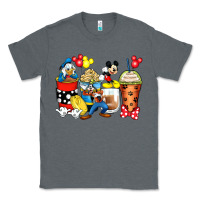 Charcoal Heather cartoon characters coffee cups Classic Tee - Zillion Design Studio
