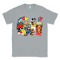 Heather Grey cartoon characters coffee cups Classic Tee - Zillion Design Studio