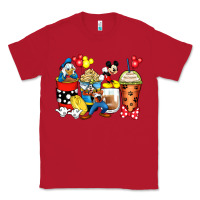 Red cartoon characters coffee cups Classic Tee - Zillion Design Studio