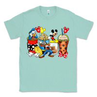 Seafoam cartoon characters coffee cups Classic Tee - Zillion Design Studio
