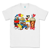White cartoon characters coffee cups Classic Tee - Zillion Design Studio