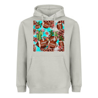 Moon Dust football leopard cactus seamless pattern Heavyweight Hoodie - JahusDesignShop