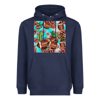 Navy football leopard cactus seamless pattern Heavyweight Hoodie - JahusDesignShop