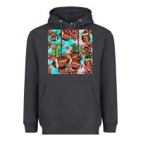 Football Leopard Cactus Seamless Pattern Heavyweight Hoodie | Teevron