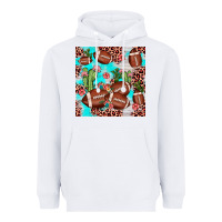 White football leopard cactus seamless pattern Heavyweight Hoodie - JahusDesignShop