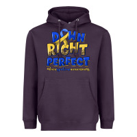 Plum down right perfect down syndrome Heavyweight Hoodie - Artiststas