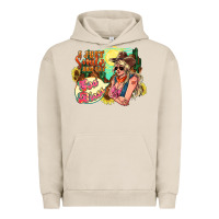 Pigment French Oak i just smile and say god bless Urban Hoodie - NancyCooperArtShop
