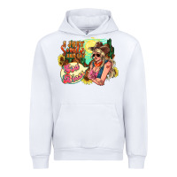White i just smile and say god bless Urban Hoodie - NancyCooperArtShop