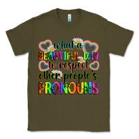 Army Green what a beautiful day to respect other people's pro Classic Tee - Zillion Design Studio