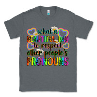 Charcoal Heather what a beautiful day to respect other people's pro Classic Tee - Zillion Design Studio