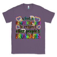 Lavender what a beautiful day to respect other people's pro Classic Tee - Zillion Design Studio