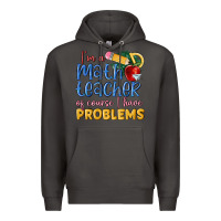 Smoke im a math teacher of course i have problems Premium Hoodie - MaliasSmallBusiness